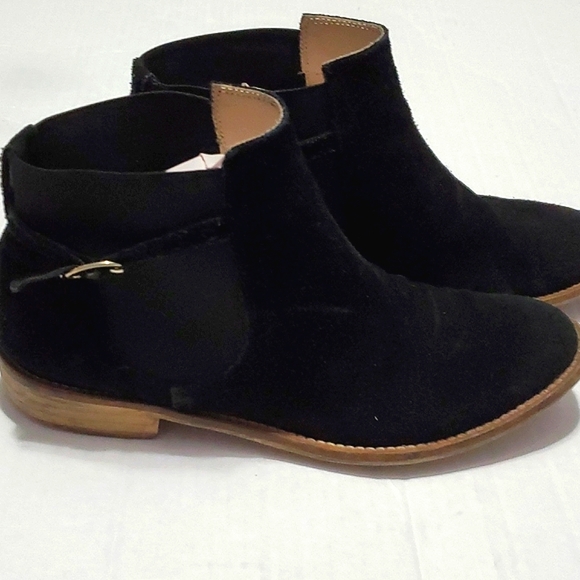 Gianni Gregori Chelsea Grunge Emo Black Suede Booties - Picture 1 of 12
